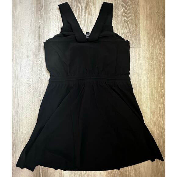 Athleta|Savannah Strap Tank Dress with Tie Waist |Black|NWOT|SZ L - Picture 5 of 7
